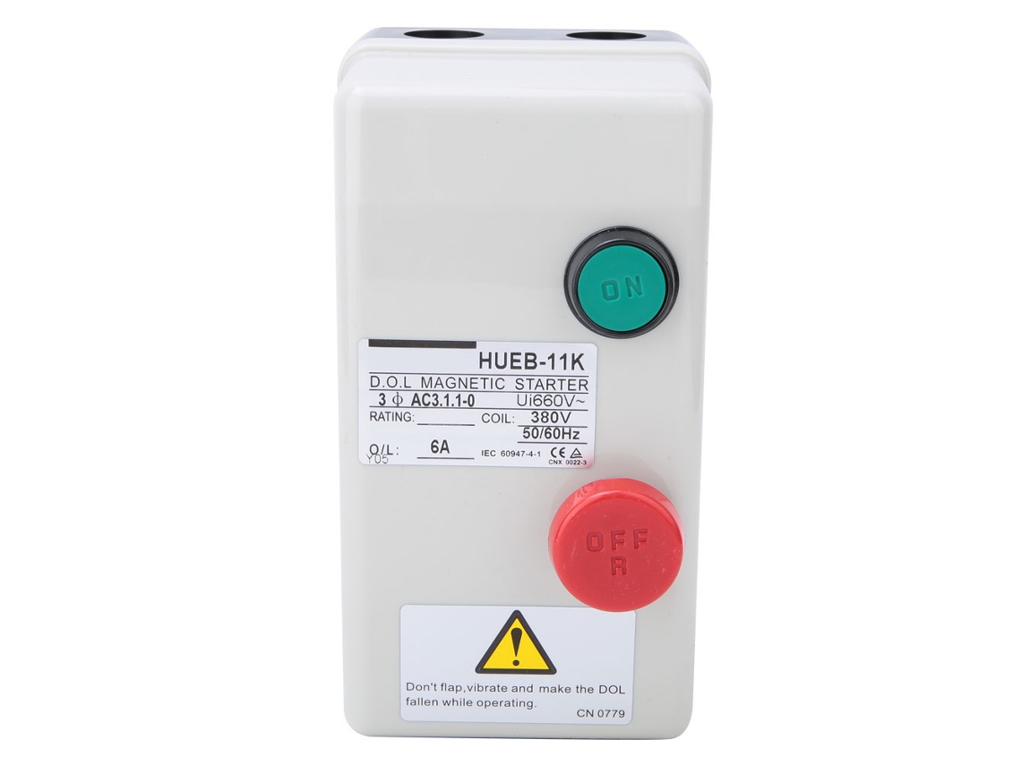 Arranque Direto Manual Irreversível Motor Estartador Magnético 380V 50/60Hz 4 6A