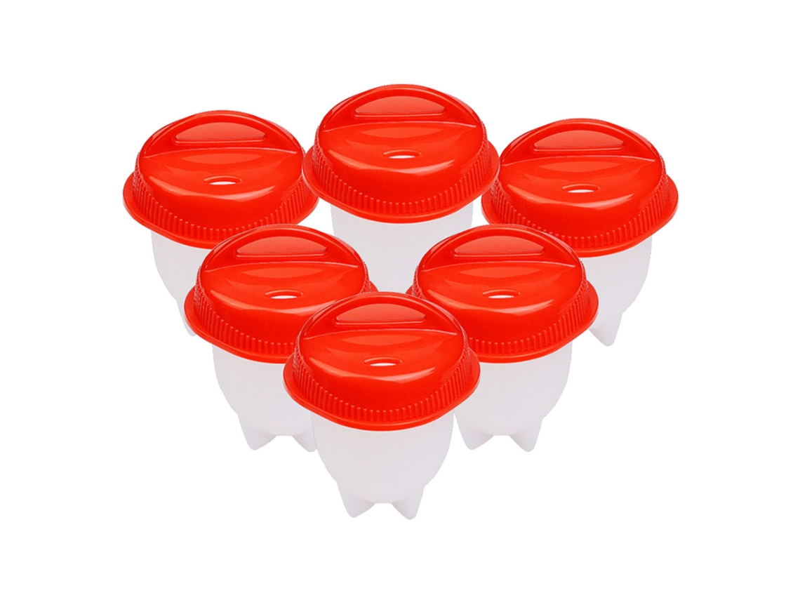 Copo De Silicone Para Cozinhar Ovos, Pacote Com 6 Unidades