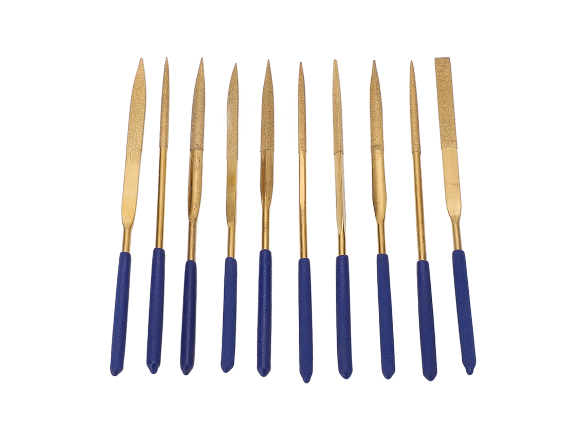 Kit de 10 Limas de Diamante Resistentes YURU