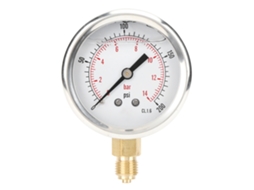 Manômetro Radial Ts Pggz604 0.14bar, aço inox, para indústria e uso doméstico | S/MARCA
