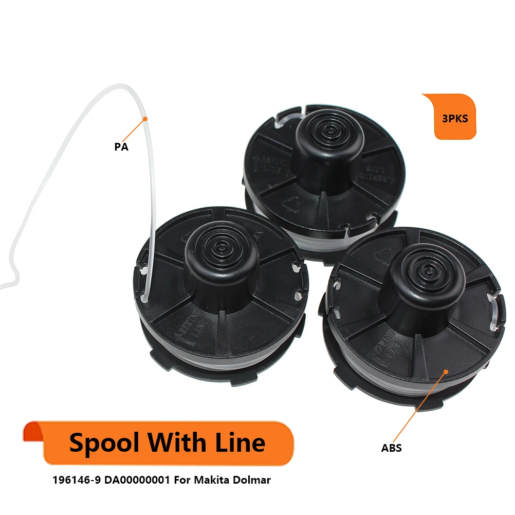 Carretel de Fio AQUAFORGE compatível com Makita Dur140, Dur141, Dur180, Dur181, Ur180dz, Ur3000