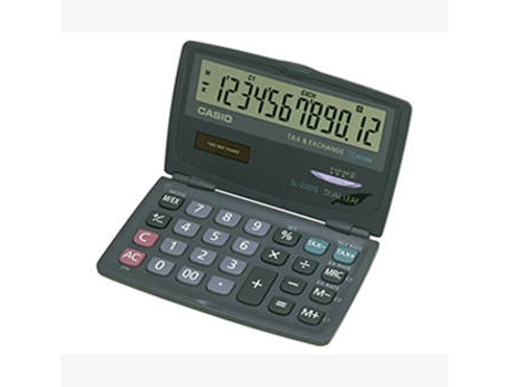 Calculadora Básica CASIO SL220TE Cinzento (12 dígitos)