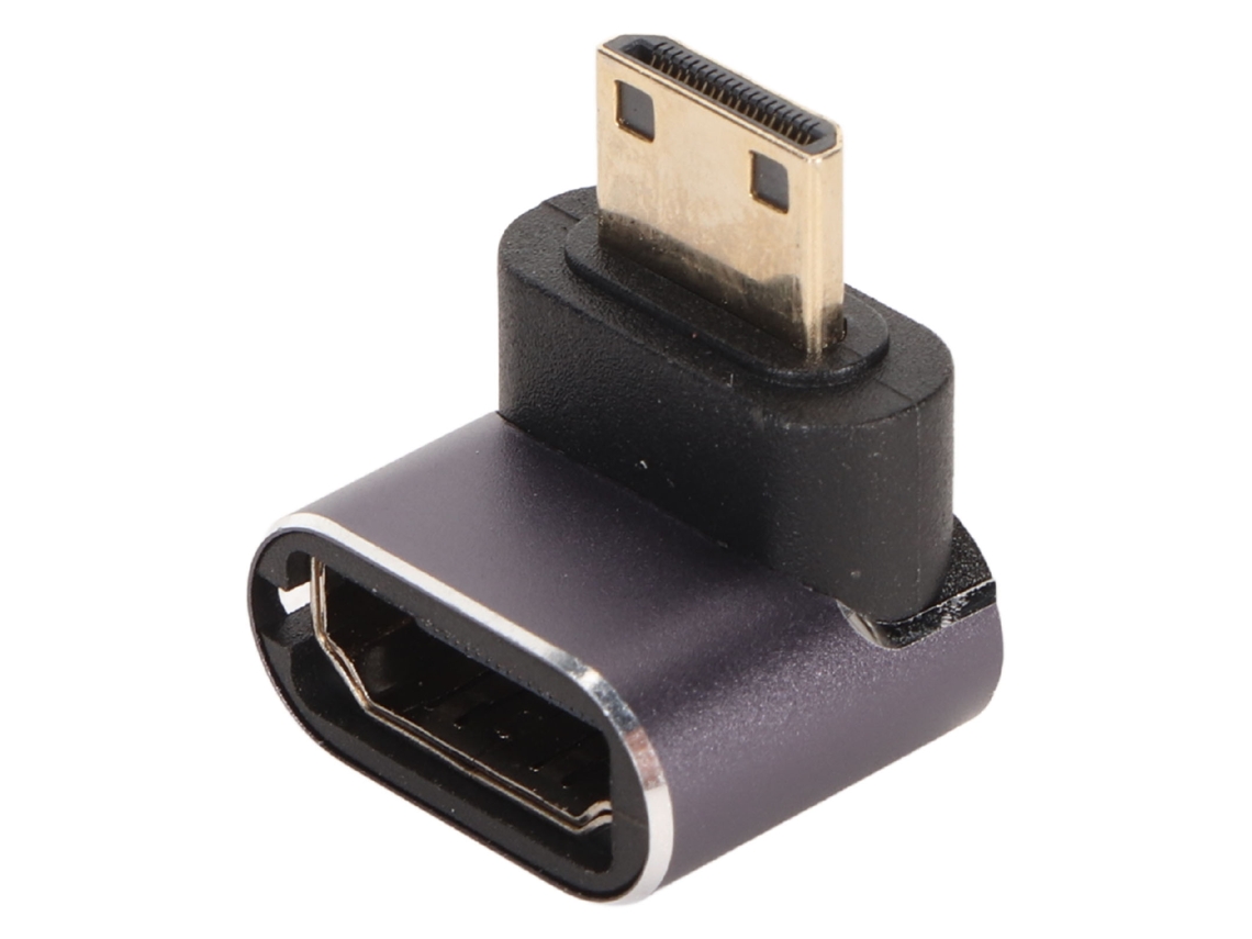 Aetheria adaptador Mini Hd Multimedia Interface Macho para Fêmea 8k 60hz Ângulo Reto Bidirecional