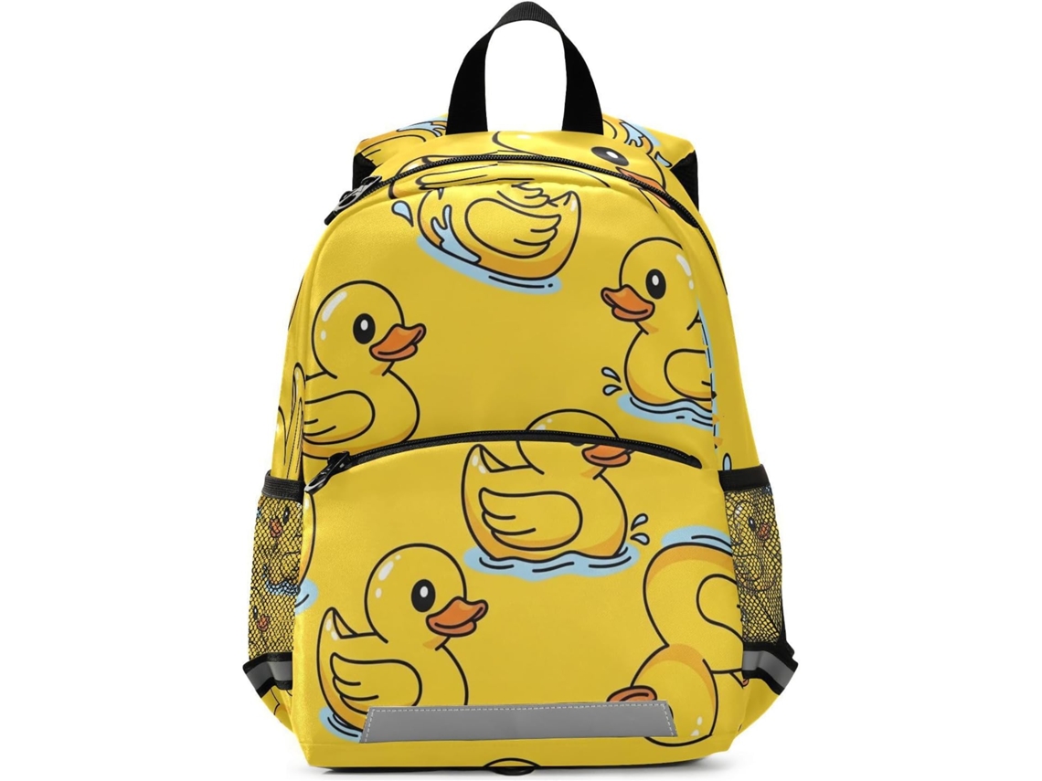 Mochila Infantil Para Meninas Meninos, Com Estampa Patinho Amarelo, Mini Pré-escolar Crianças 3 6 Anos,