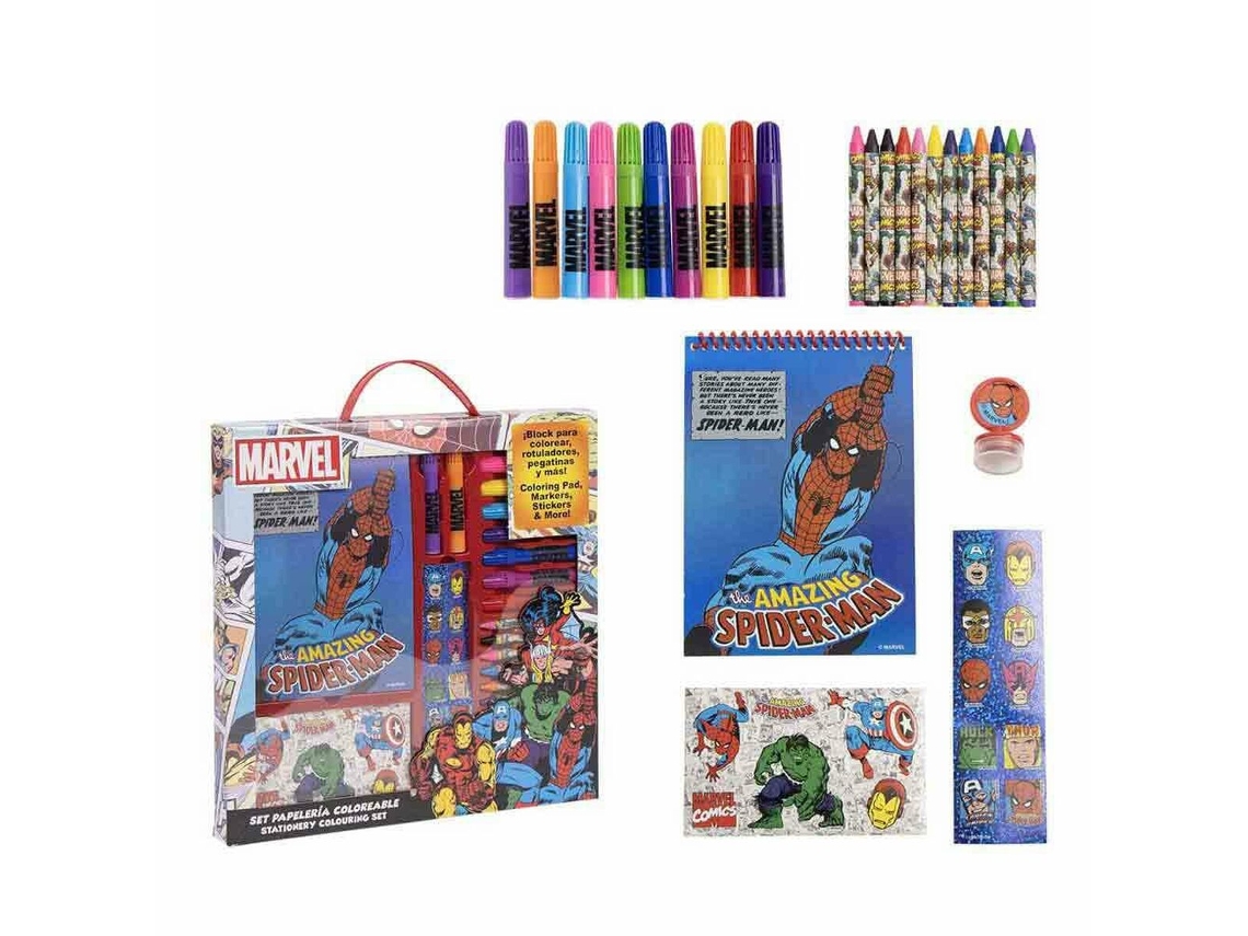 Set de Papelaria MARVEL Azul