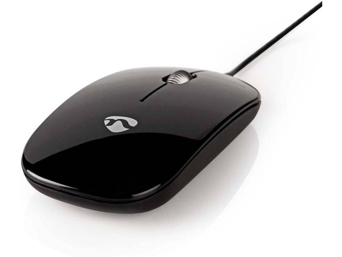 Rato NEDIS MSWD200BK Preto