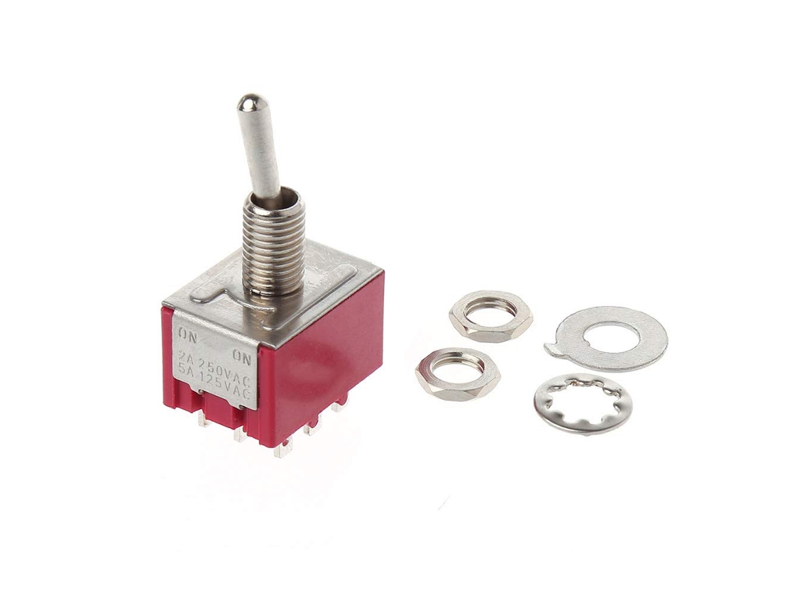 Pangboer Mts 302-interruptor De Alavanca 6mm, 9 Pinos, 2 Posições, Ligado 5a 125vca 2a 250vca