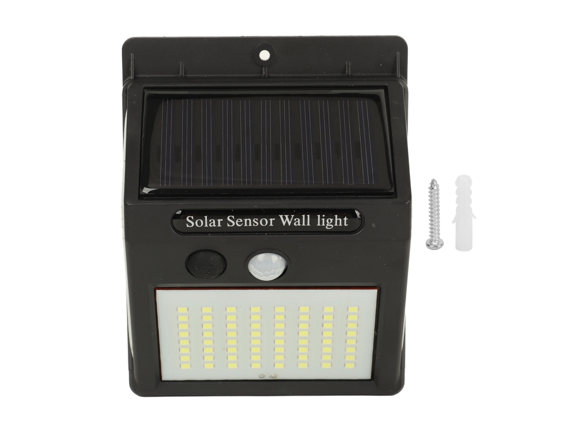 Lâmpada de Parede Solar Led Ip65 com Sensor 3 Faces S/MARCA