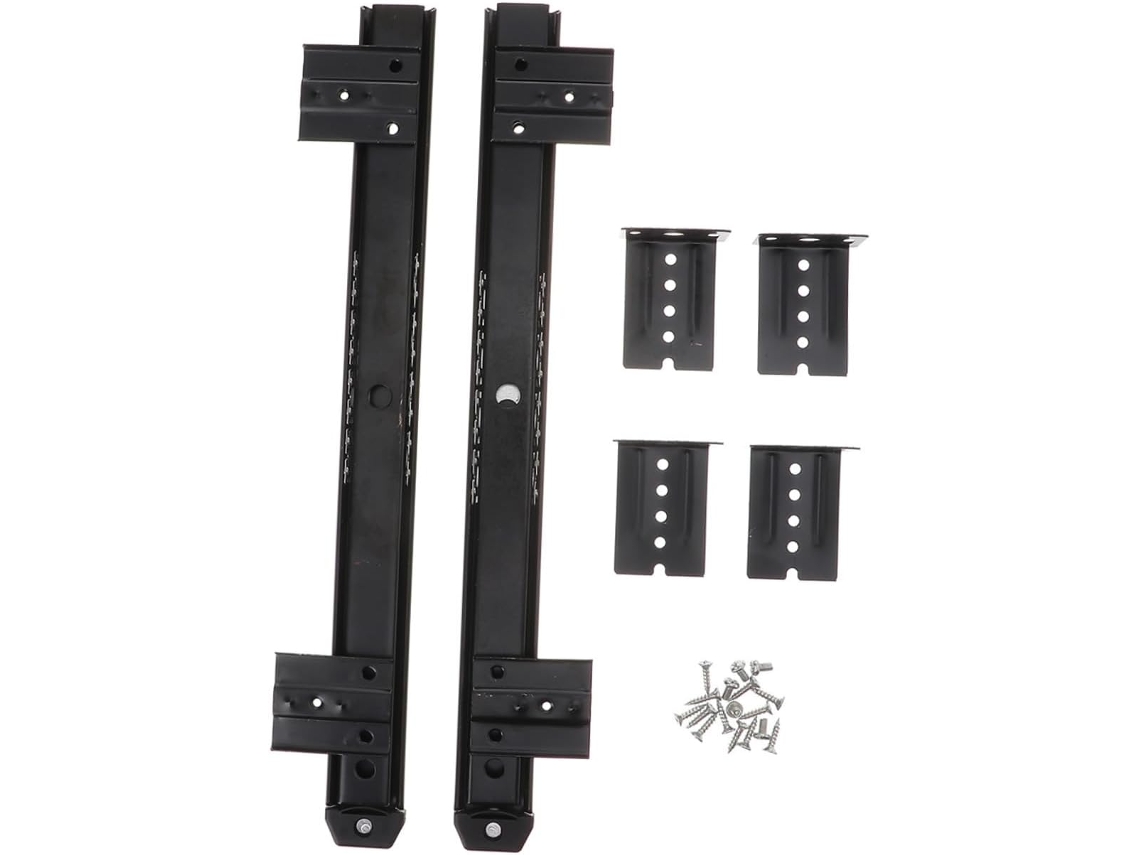 Trilhos Deslizantes Para Gaveta De Teclado Doitool, Corrediças Laterais Silenciosas, Guia De Aço Preto Para Bandeja