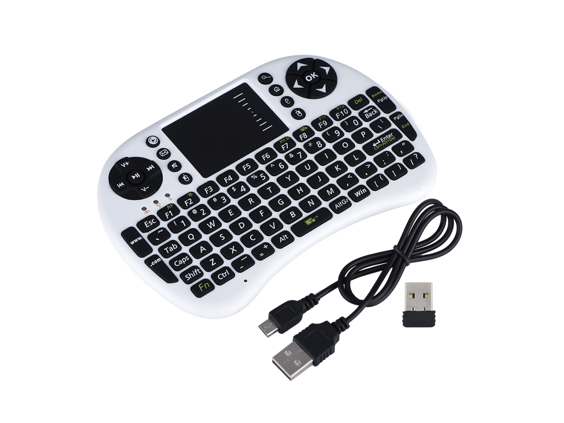 Teclado Sem Fio LAXISCREED (mini Portátil, Mouse Touch Aéreo)