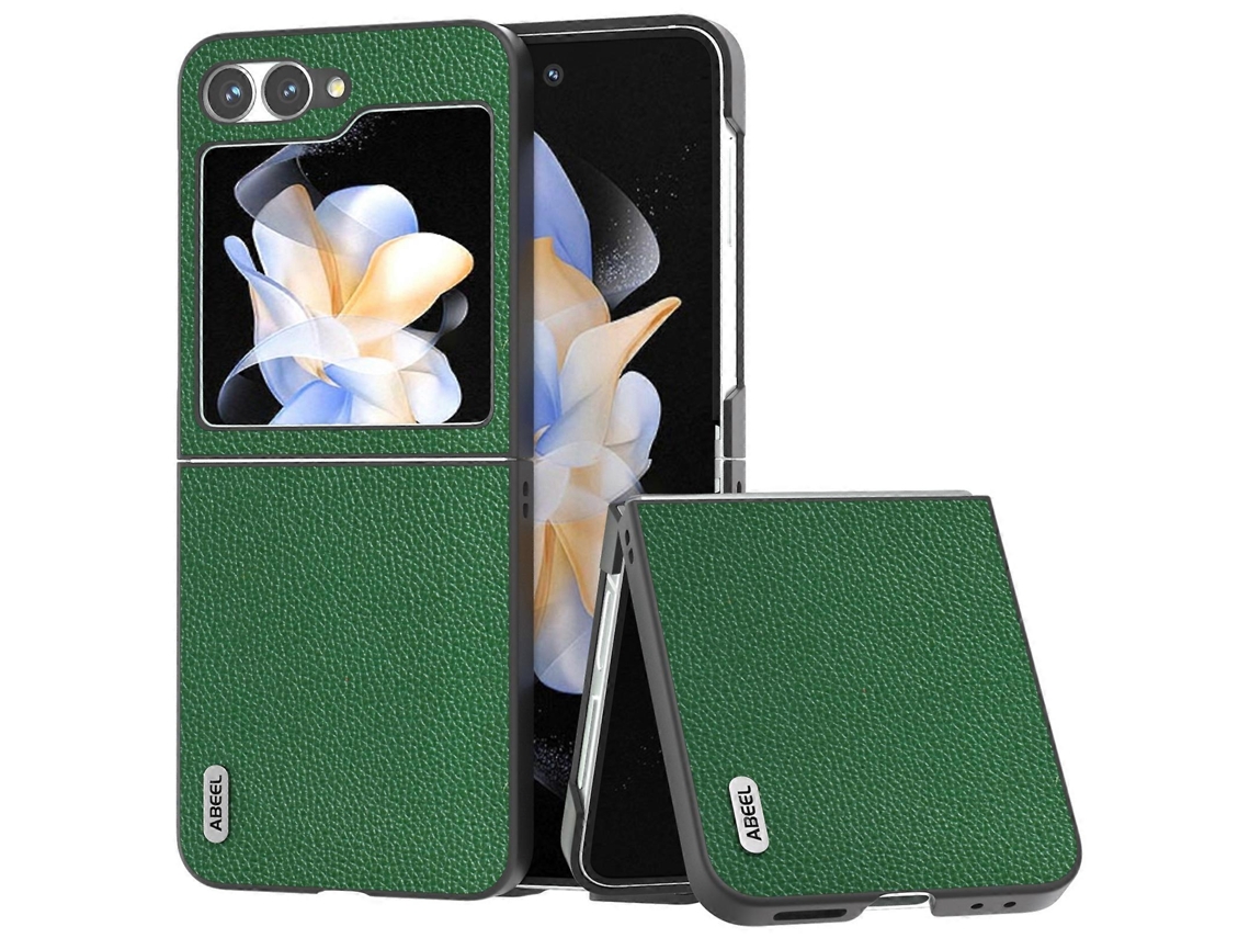 Capa De Celular Mino De Couro Com Borda Preta Abeel