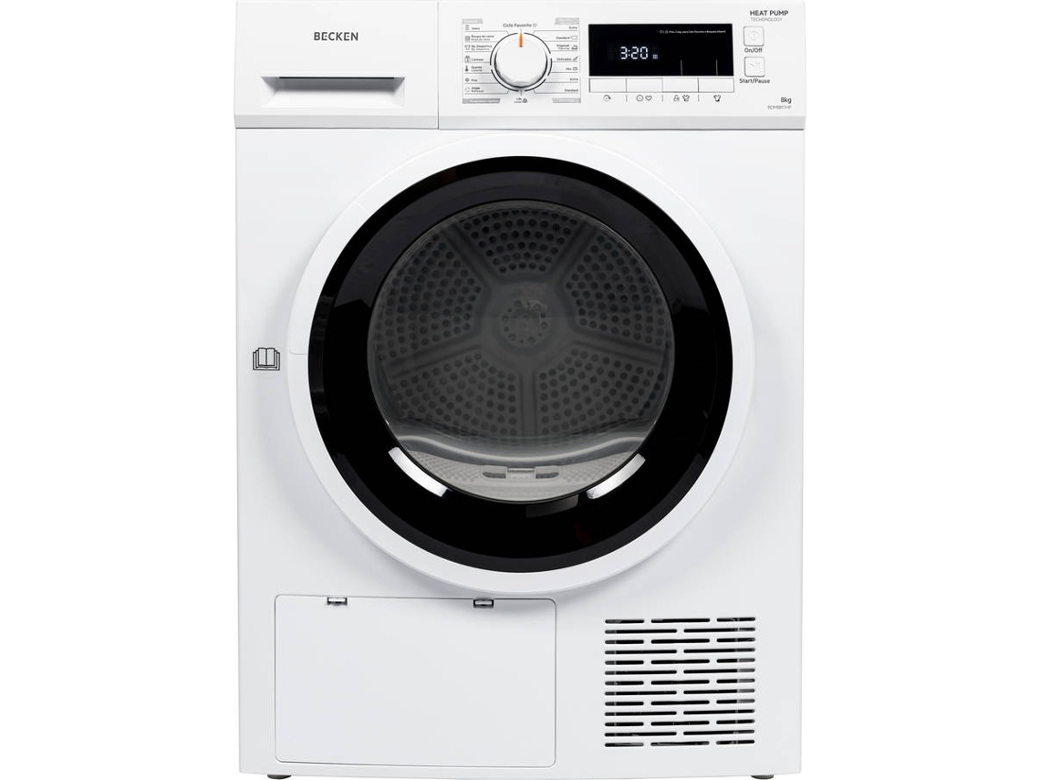 Máquina de Secar Roupa BECKEN 8KG BDM8817 HP (8 kg - Bomba de Calor - Branco)
