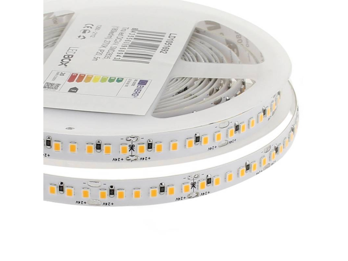 Fita Led LEDBOX Monocolor Dc24V 5(180Led M) 100W Ip20 2700K