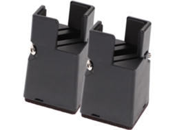 Elevadores de mesa e cama ajustáveis Mipcase em ABS, pretos, suporte resistente, faixa de ajuste de 1 cm a 3,7 cm para