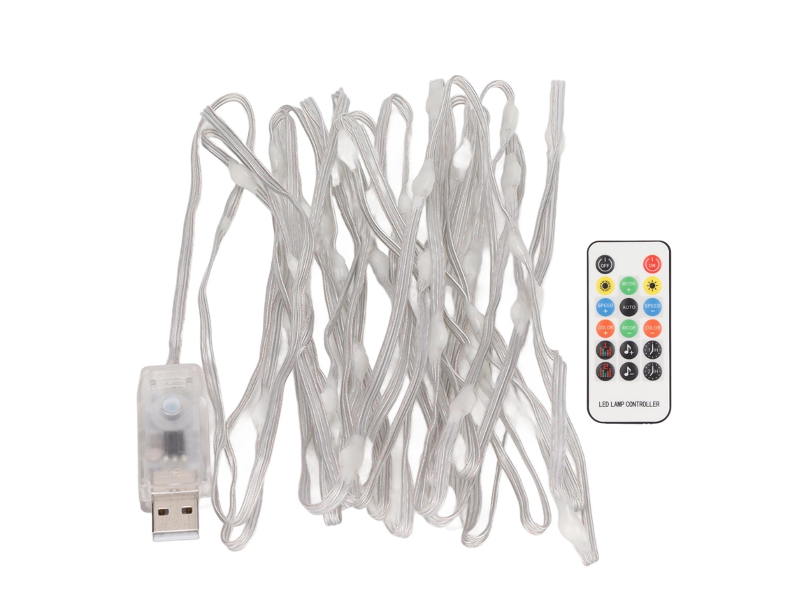 Aetheria cadeia de Luzes Led Rgb 5m/16.4ft com Fio de Cobre À Bateria Impermeável para Interior e Exterior