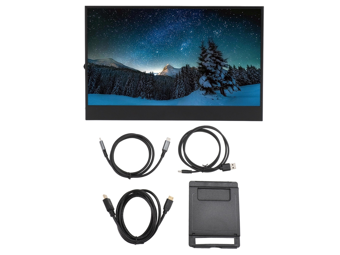 Monitor Portátil EOOCOO com tela secundária de laptop e interface Usb Type C