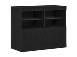 Aparador Led Preto com MAISON EXCLUSIVE 81x37x66,5 cm