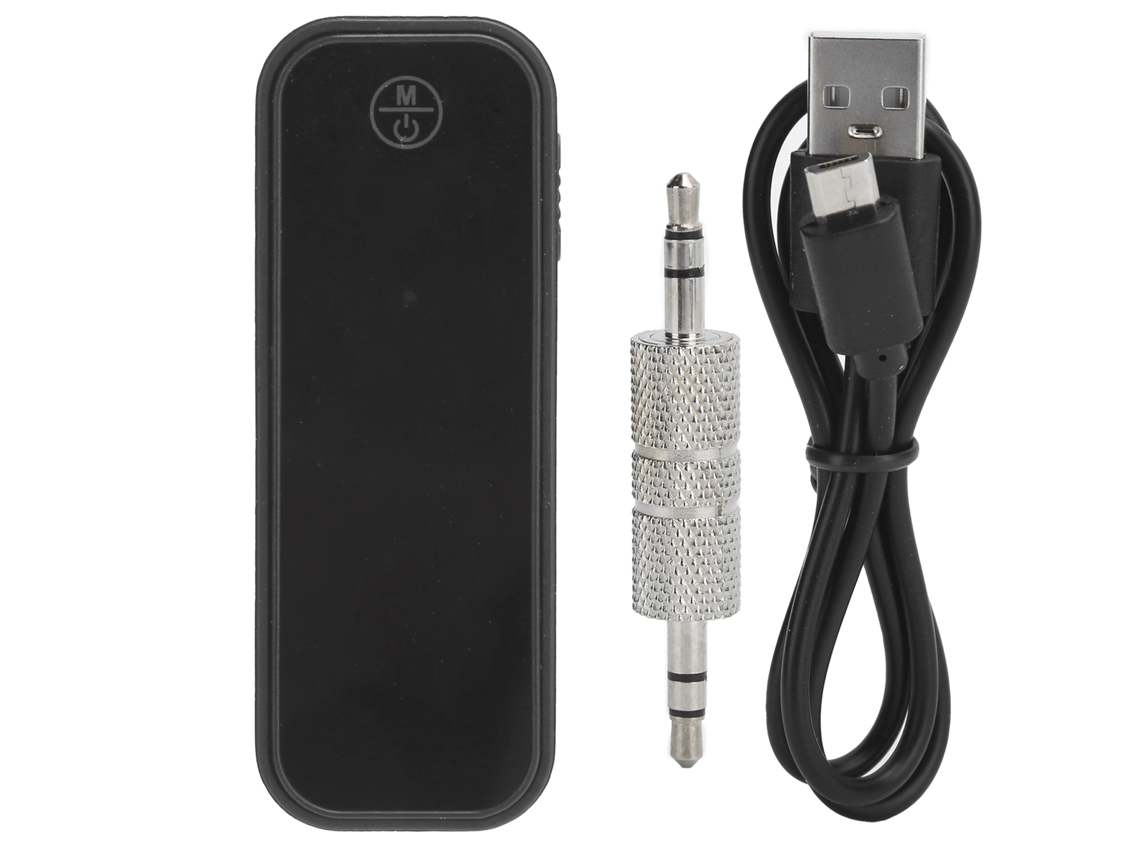 Receptor e Transmissor Bluetooth 5.0 para Carro 2 em 1 com Entrada Auxiliar de 3,5 Mm CHABERLU
