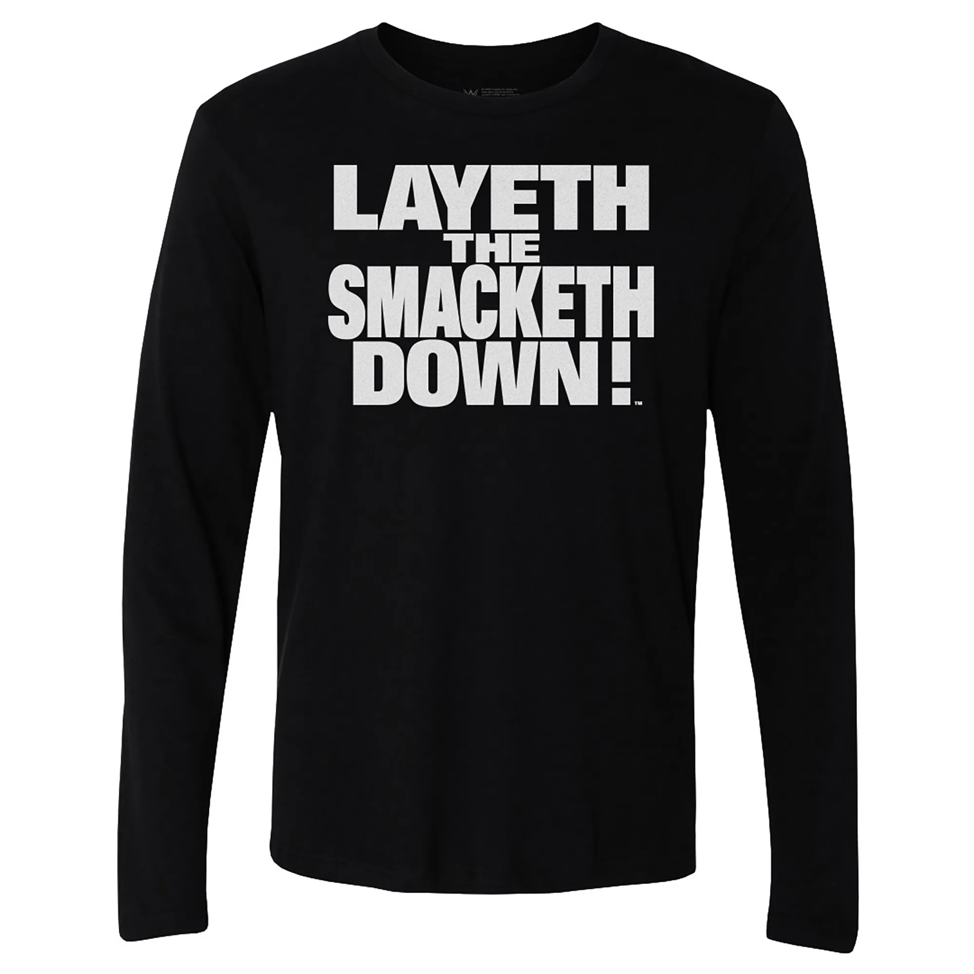 Sweatshirt Rockinstone Wwe Fans Black The Rock Layeth The Smacketh Down Sweatshirt Unisex Adults-xxxl