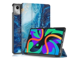 Capa De Couro Para Tablet Lenovo Tab M11/ Xiaoxin Pad 11 2024, Pintada À Mão, Com Suporte Triplo.