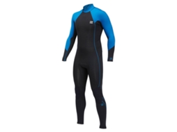 Fato Manga Comprida Back Zip Synergy 5/4 Mm Azul Lsbillabong