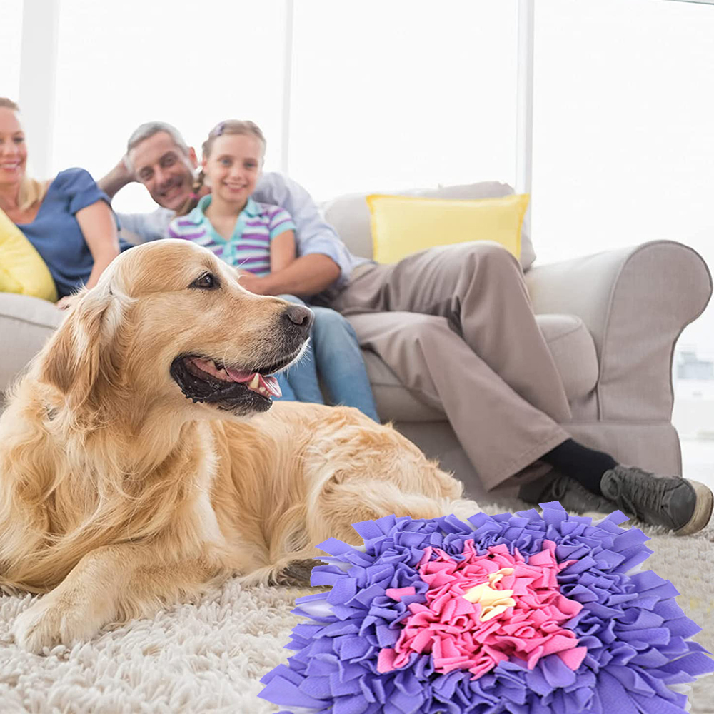 Tapete farejador para cães, cães cheirando brinquedos de