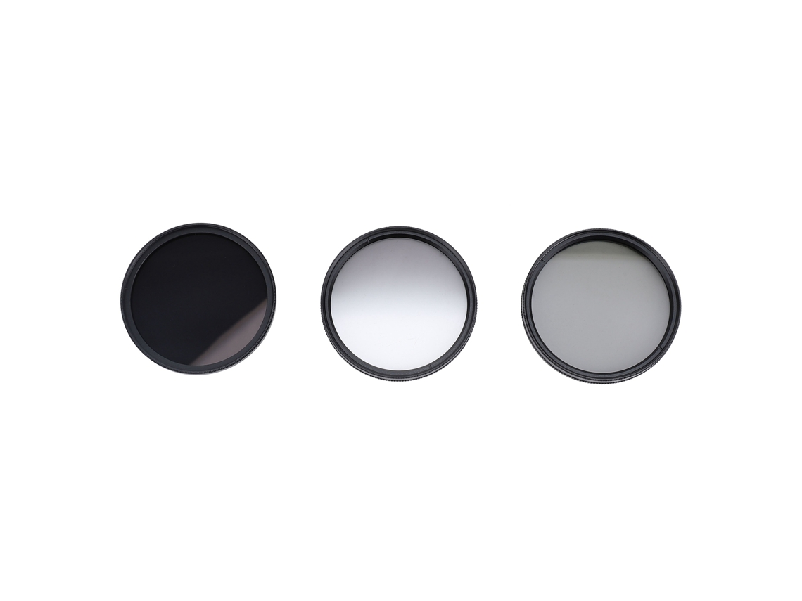 Kit De Filtros Para Câmera 3 Em 1 Nd8 Cpl Gnd Filtro Neutro Polarizador Circular Gradiente 58mm