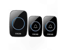 Campainha Inteligente Sem Fio Com Controle Remoto E Design À Prova D'água, Compatível Com Alertas De Segurança Residencial.