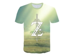 Camisetas Niños Niñas Zelda Cartoon 3d Print Manga Corta Nuevas Llegadas Cien Cor 4