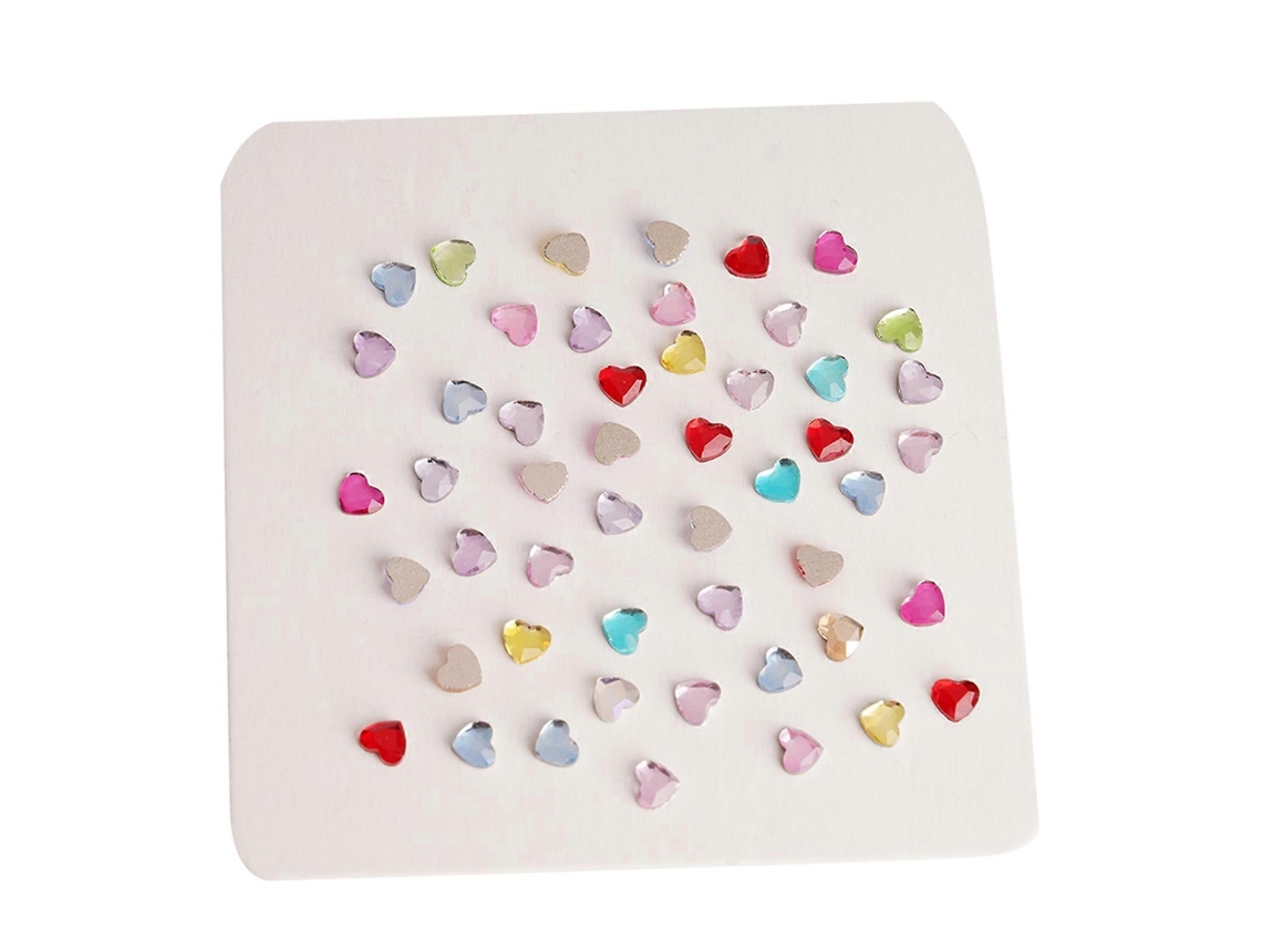 100 Peças De Strass De Vidro Com Fundo Plano Para Arte Em Unhas Para Projetos Diy E Enfeites De Roupas, Artesanato E Costura, 50 Corações Hengrongshen