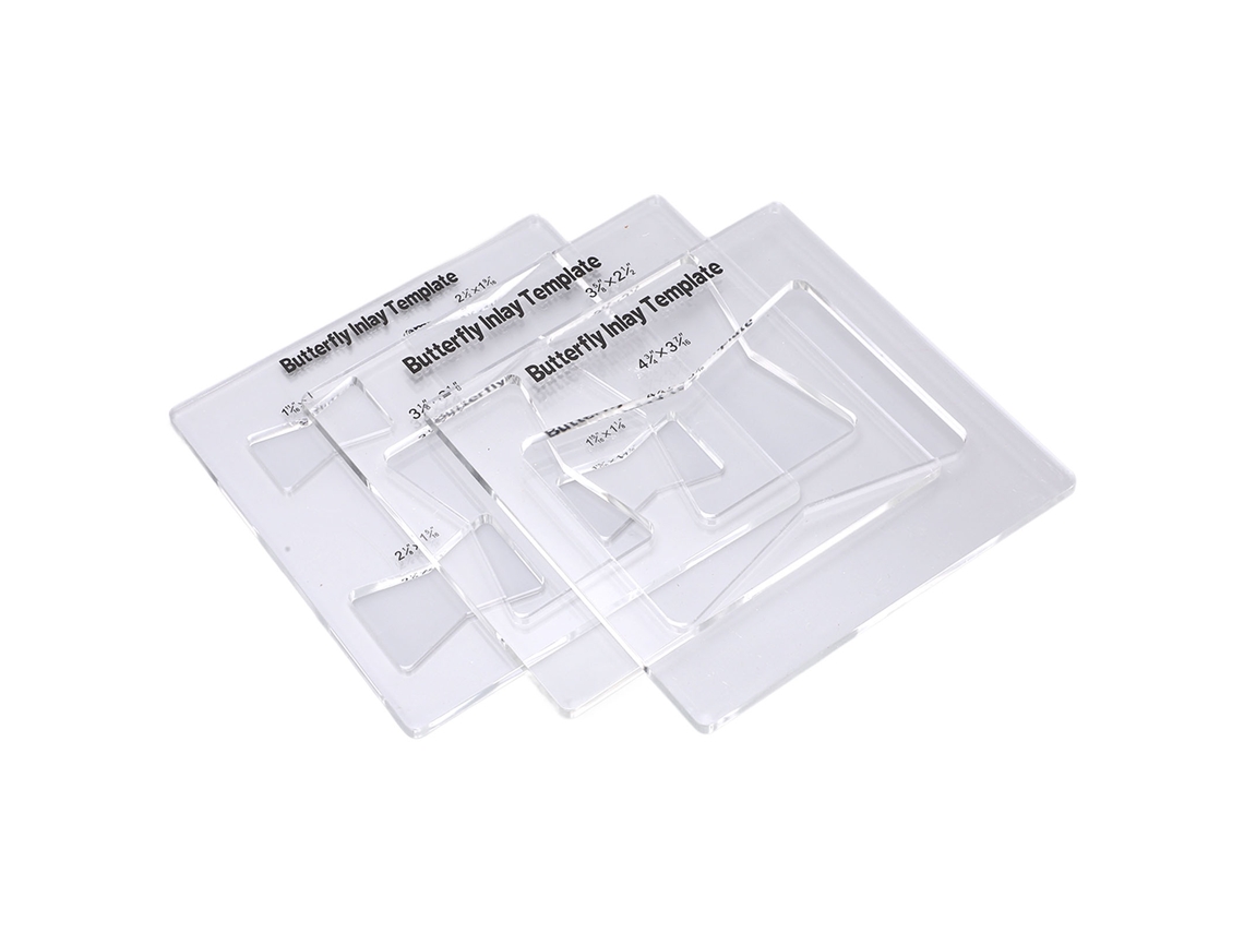 Laxiscreed Template De Inlay Borboleta Para Marcenaria – Compatível Com Router E Acessórios