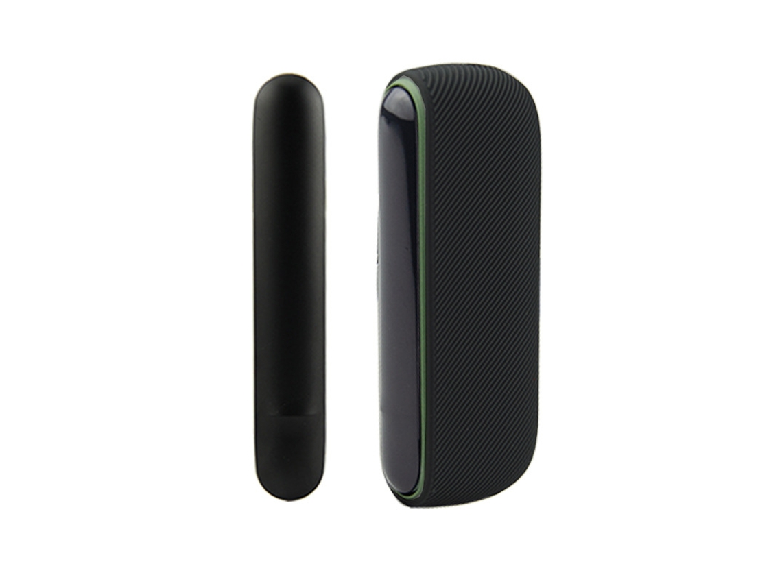 Capa Para Iqos Iluma Modelo De Abertura Lateral Adicionar Painéis Laterais 13x9.5x3cm Silicone Preto Fwinl