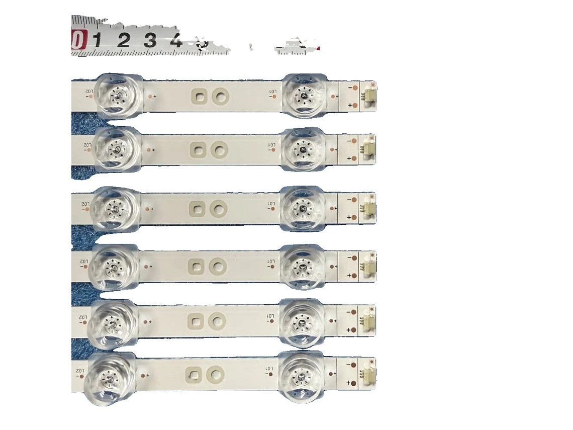 Fita Led, 9 Leds, 61,8 Cm, Dimerizável, Alumínio, Para Tvs De 65 Polegadas