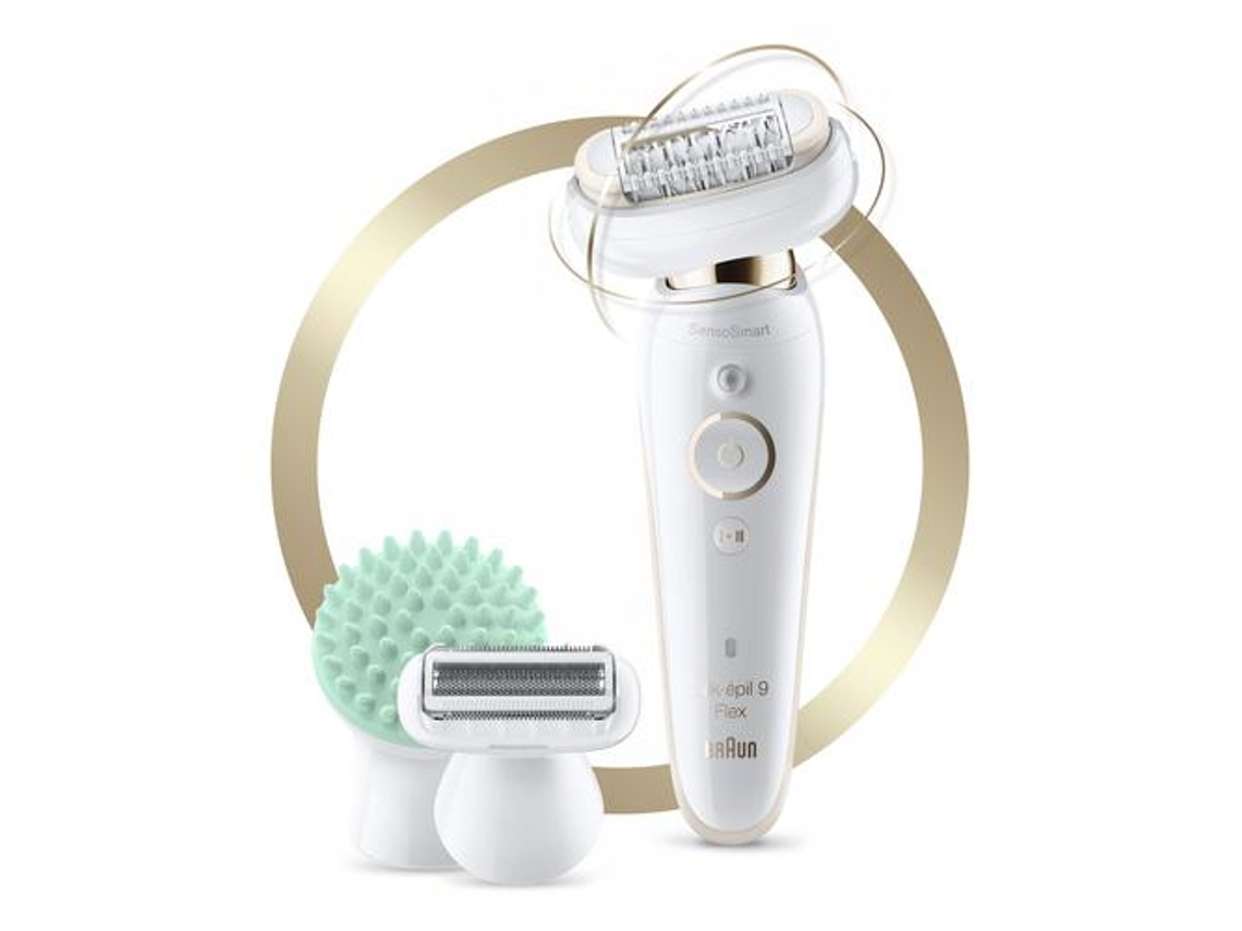Braun Silk-Épil 9 81688638 Depiladora 40 Pinças Branco Dourado