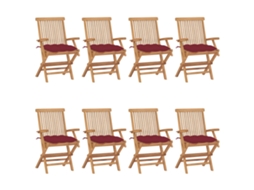 Folding Chair, Folding Chairs Vidaxl Vermelho Madeira (n/a)