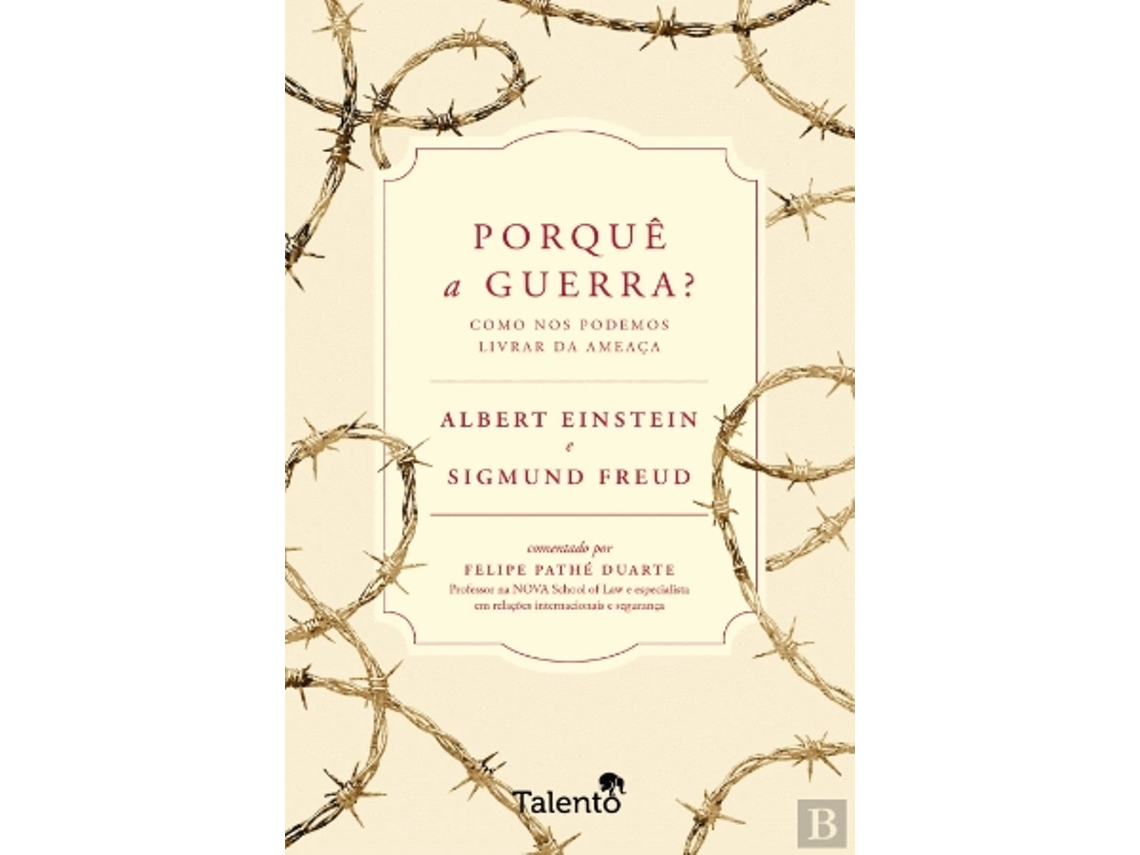 Livro Porquê a Guerra de Albert Einstein e Sigmund Freud (português)
