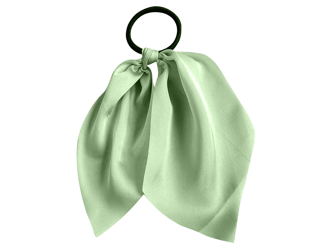Elástico Lenço Para Cabelo De Fita De Cetim Sapato Verde
