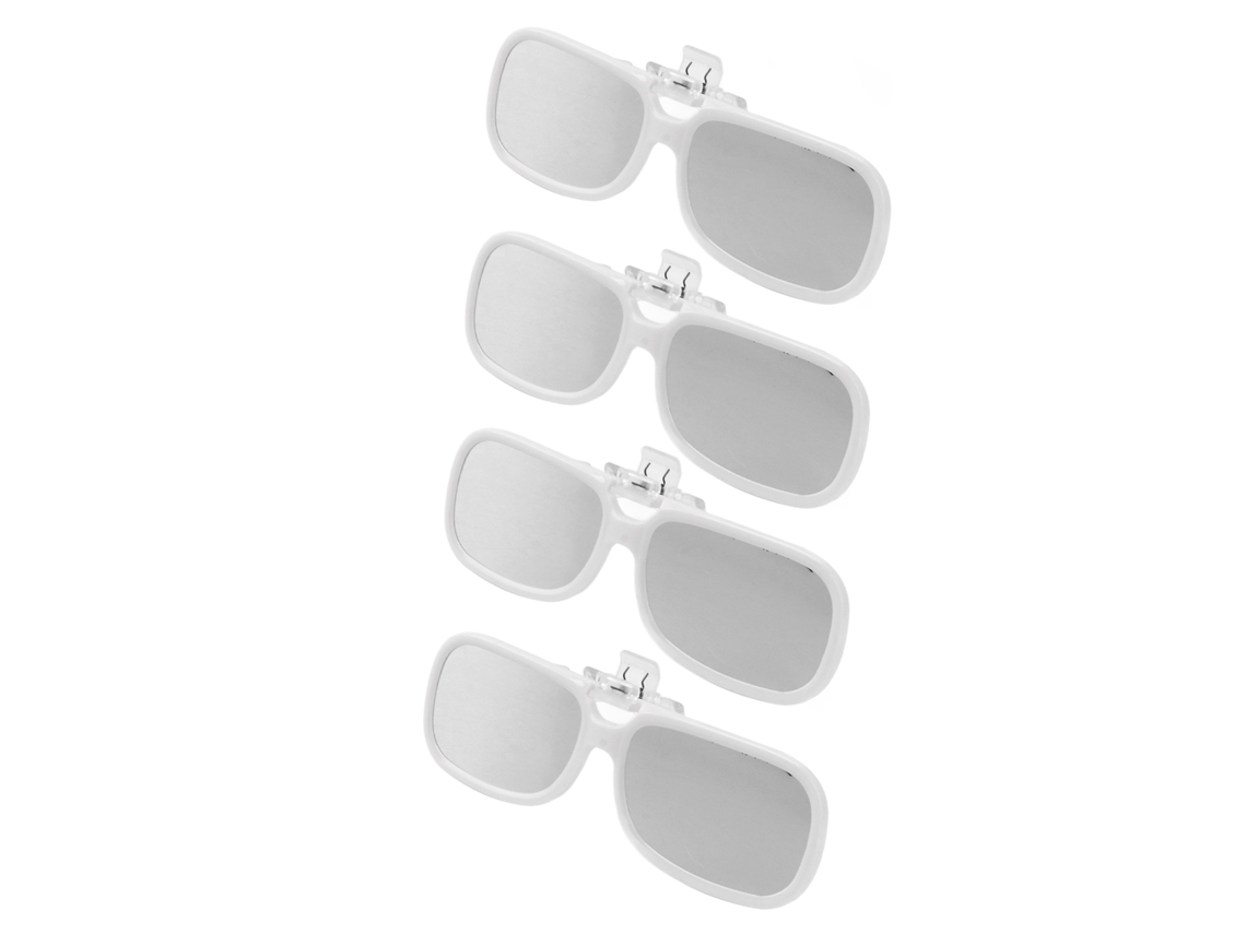 Primerox 4pcs Óculos de Eclipse Solar Plástico Clip On para Visualização Direta do Sol Segura