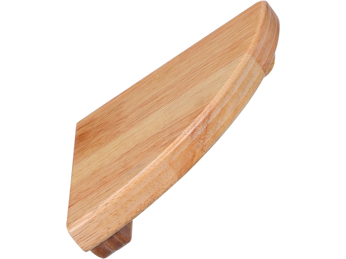 Prateleira De Parede Triangular Em Formato Leque 15cm 6 Polegadas Da Toyandona, Feita De Madeira Com Suportes Para