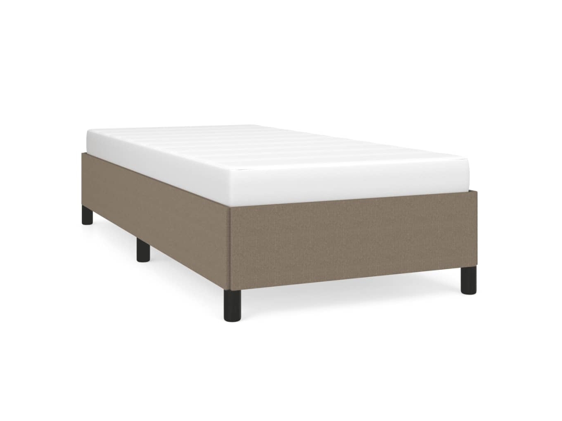 Bed Frame, Bed Frames Vidaxl Cinzento-acastanhado Tecido (90 X 200 Cm)