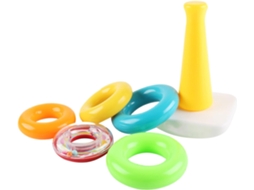 Brinquedo Genérico De Anéis Empilháveis Para Bebês, Torre De Anéis Coloridos Jogo Educativo De Gokoco
