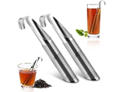 Infusor de chá Nova Line, 2 unidades, aço inox, malha fina 2025 S/MARCA