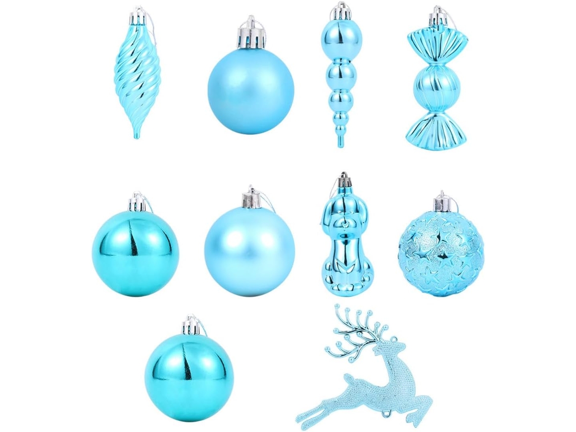 Conjunto 30 Bolas Natal Decorativas Plástico Restaurante Criando Ambiente Festivo Decoração Elegante Árvore GOKOCO