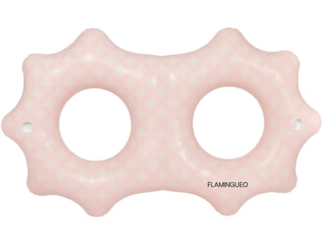 Flutuador Duplo Gigante De Pvc Rosa Flamingueo
