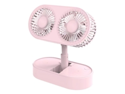 Ventilador Mesa Dobrável Rotativo 3 Velocidades Usb