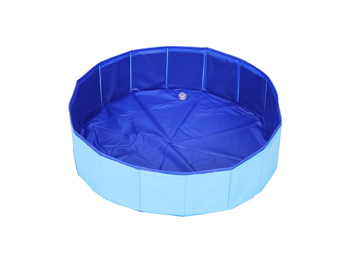 Piscina de Pvc Dobrável Redonda para Natação para Animais de Estimação para Cães Dobrável 4 Estações Cama para Casa Piscina de Verão