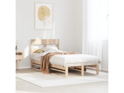 Vidaxl Cama Sem Colchão 90x190 Cm Madeira De Pinho Maciça