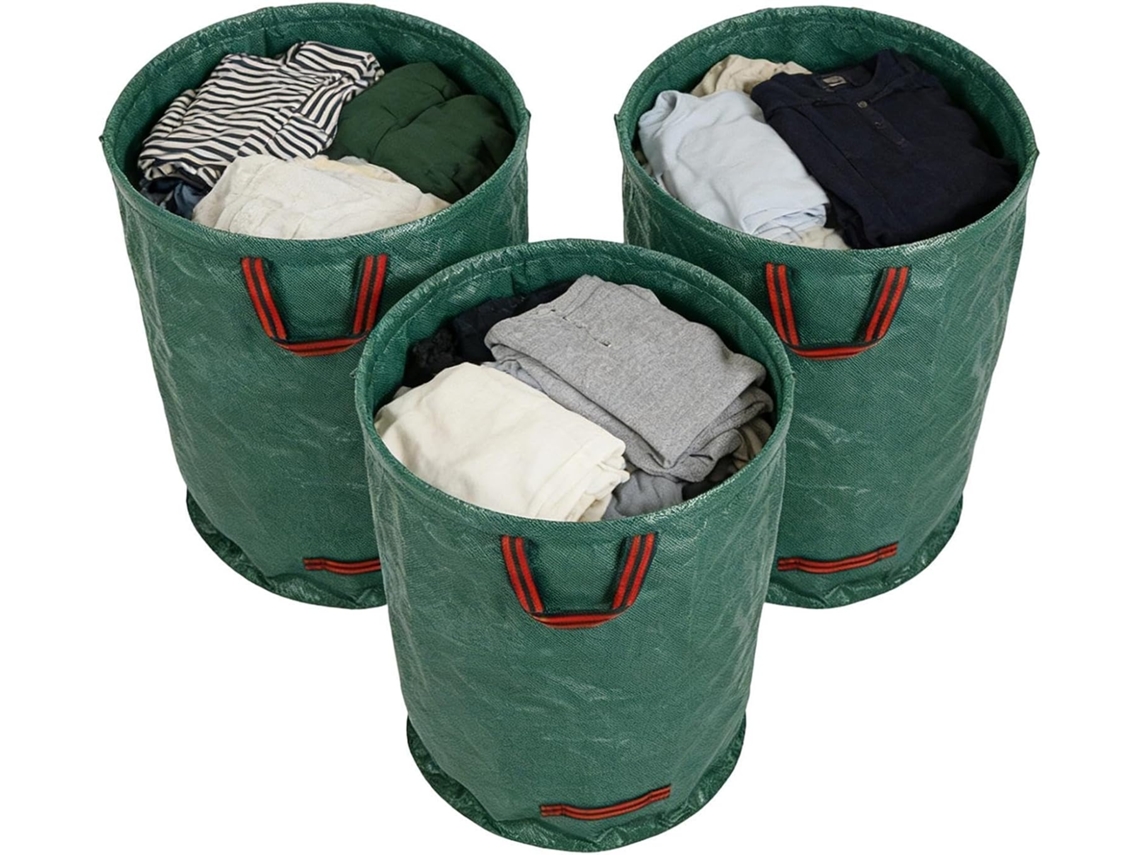 Conjunto De 3 Sacos Coletores Para Resíduos Jardim E Reciclagem