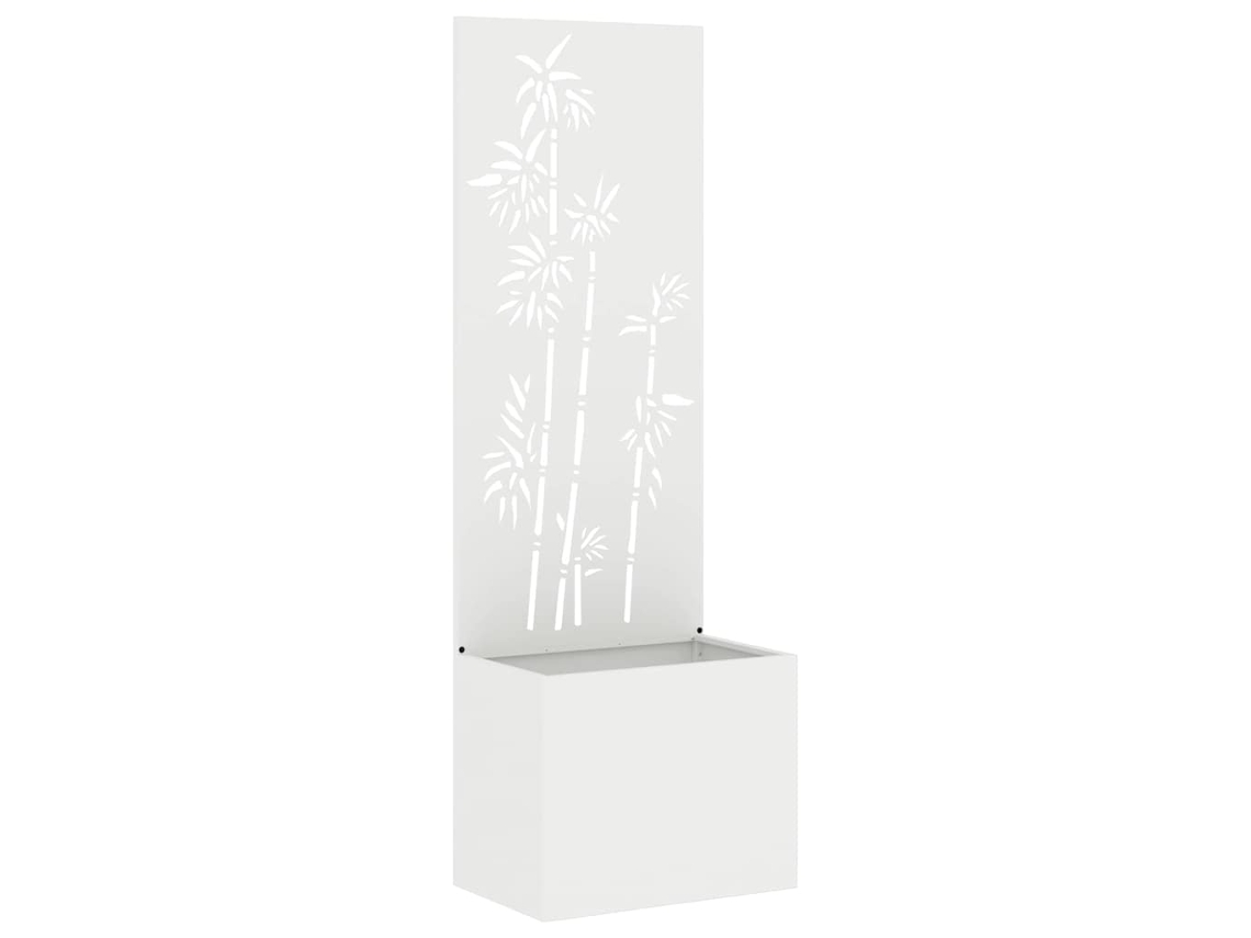 Tecido de privacidade para Jardim Floral Branco 50x140 cm MAISON EXCLUSIVE