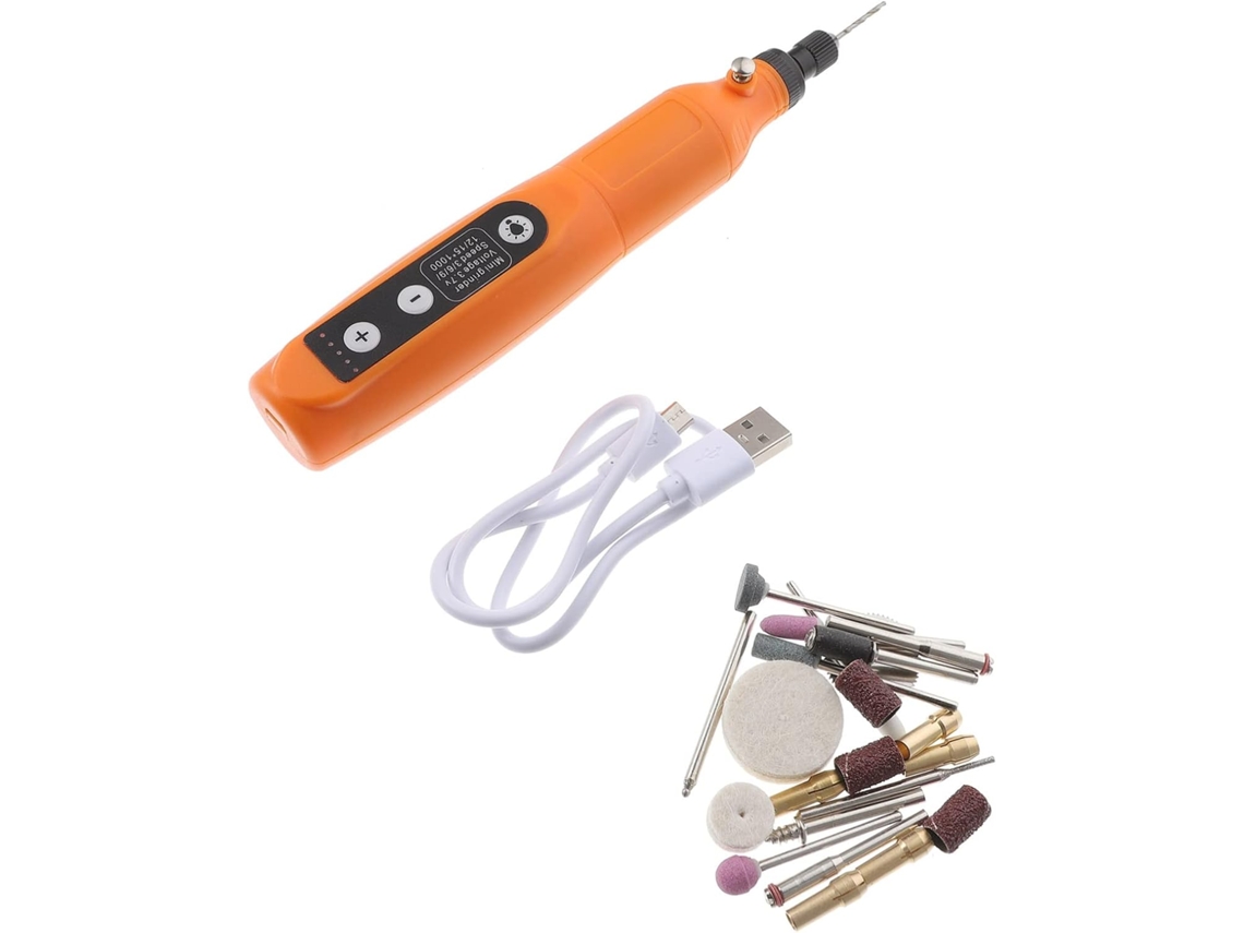 Mini Lixadeira Rotativa Com Carregamento Rápido Usb Para Polimento